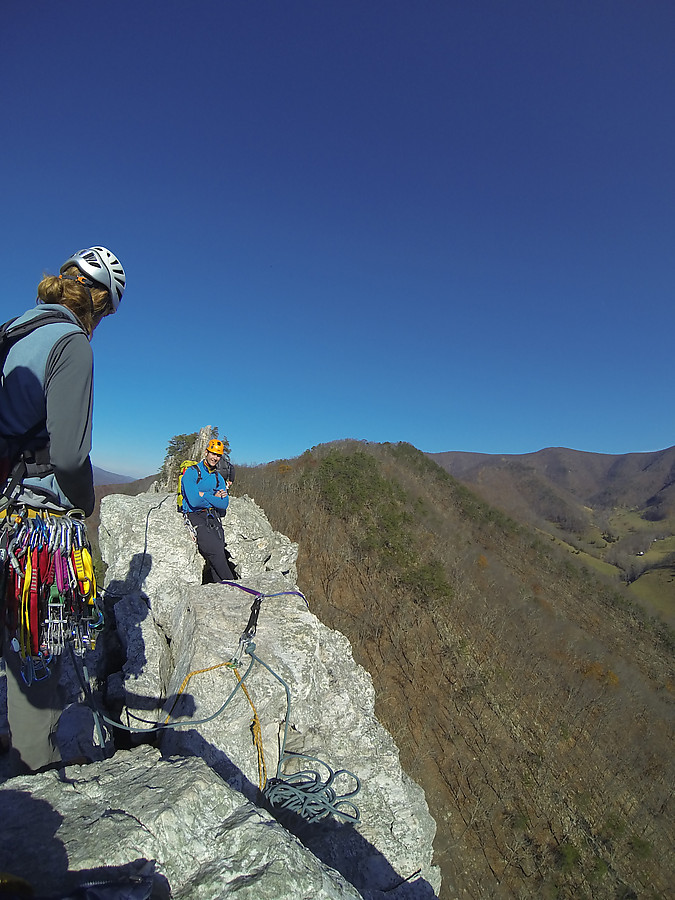 Brendan's anchor up on the summit