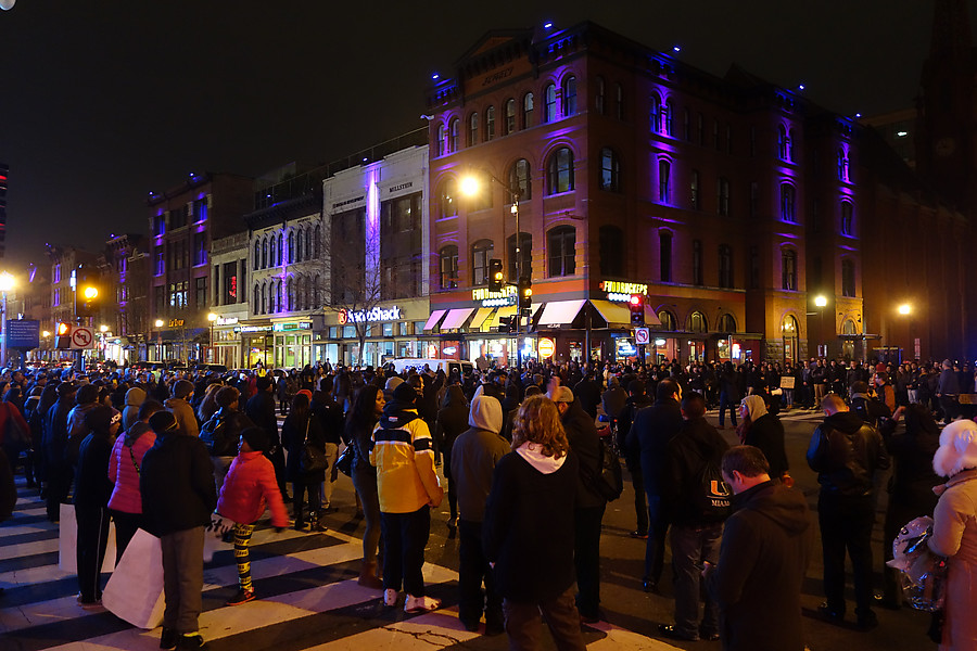 protest at Gallery Place