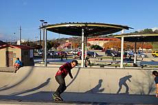 Heith Eiland and Morgan Moss BMX Skate Park in Austin