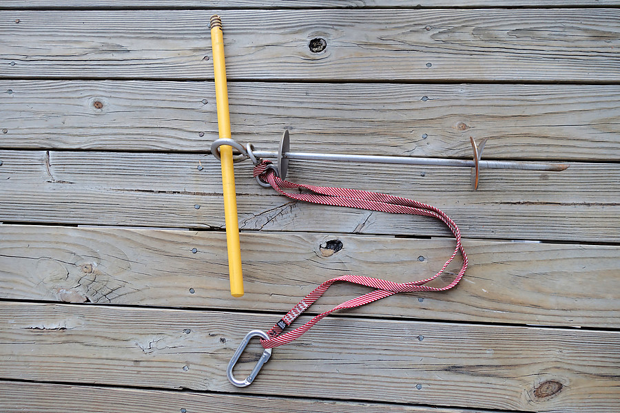 with wooden handle