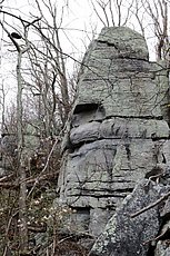 Lamb's Knoll climbing pillar