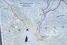 High Knob Lookout map