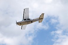 N61MF on a low pass over Lassen Peak