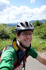 riding on top of Spruce Knob 