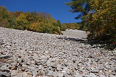 scree field above Sherando Lake