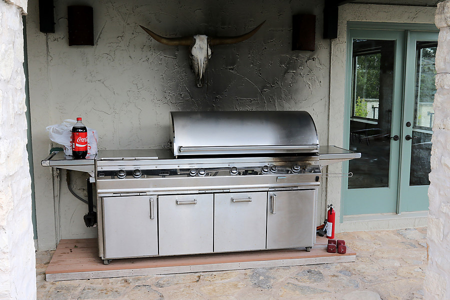 mega-grill requires both 110VAC and a propane connection