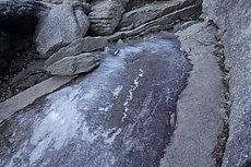 trail ice on the way down