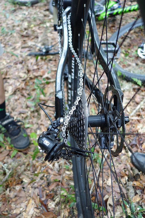 doh! stick took out the derailleur and a piece of chain