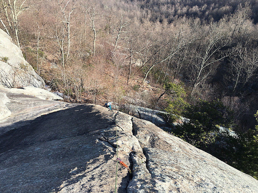 second route we did - climbing out