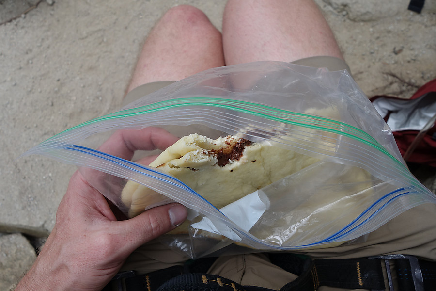 prepackaged naan bread and nutella