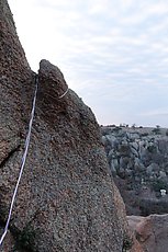 slung horn on Cave Crack