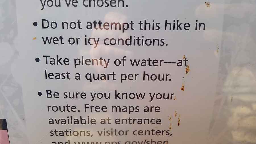 dubious advice - the sign elsewhere says 
