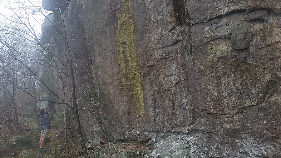 hard overhanging wall near Byrds Nest