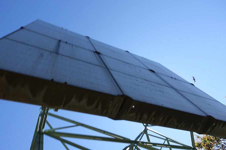 radio reflector from the pumping station