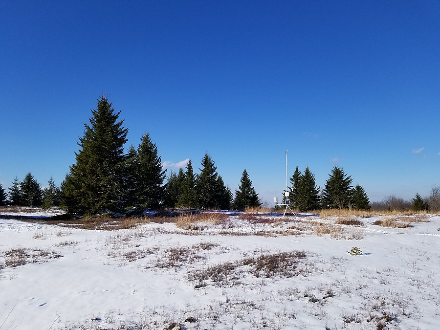 weather station on Bald Knob