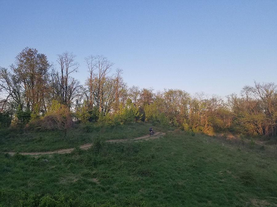 new trail up by the 195 park and ride