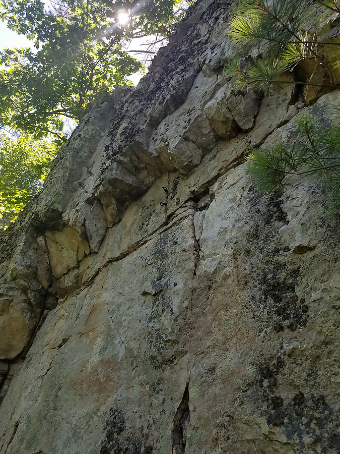 old pitons, Southern Pillar, east face up high