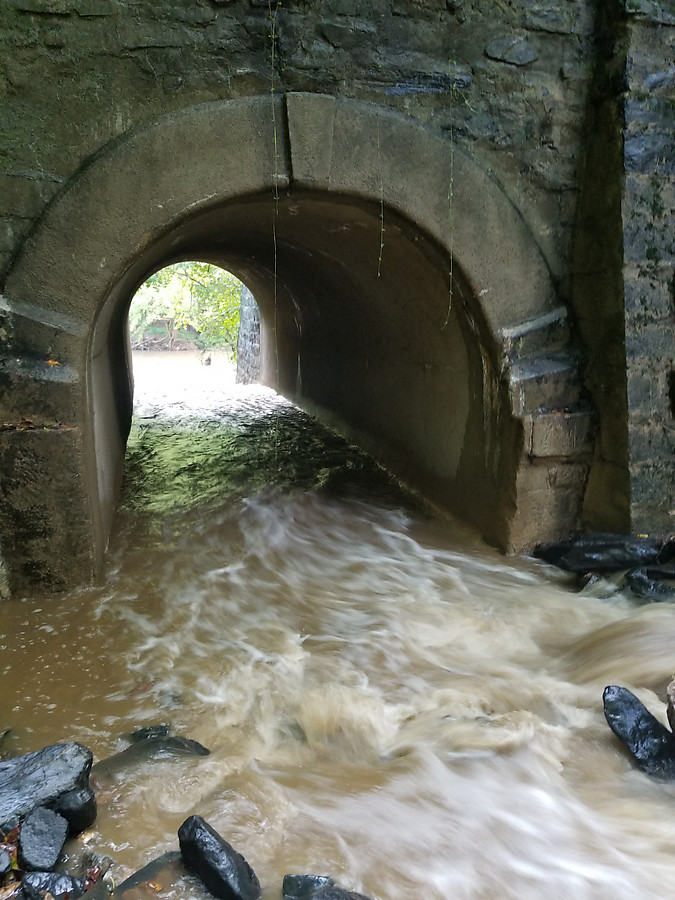 Backside of Nuns trail going underneath the railroad