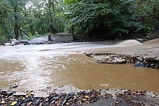 complete washout at Backside of Nuns and Grist Mill