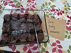 Very gooey brownies