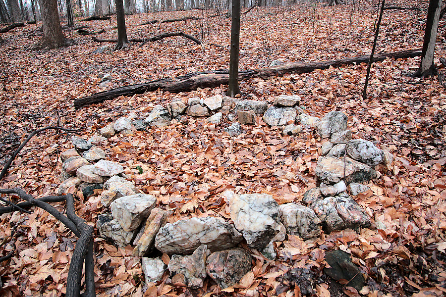 odd fire pit? of all of the rocks of this type