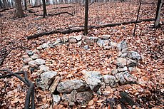 odd fire pit? of all of the rocks of this type