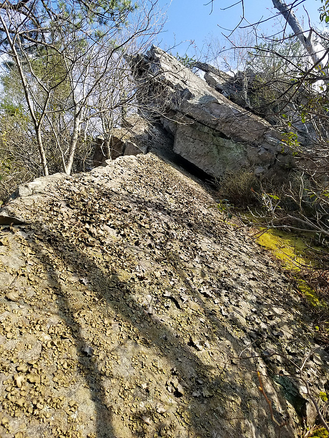 lookig up at Aretefying route