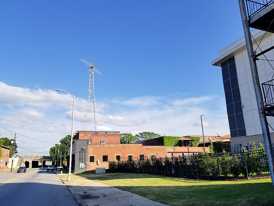 large HF beam in downtown Macon (old WWBS station)