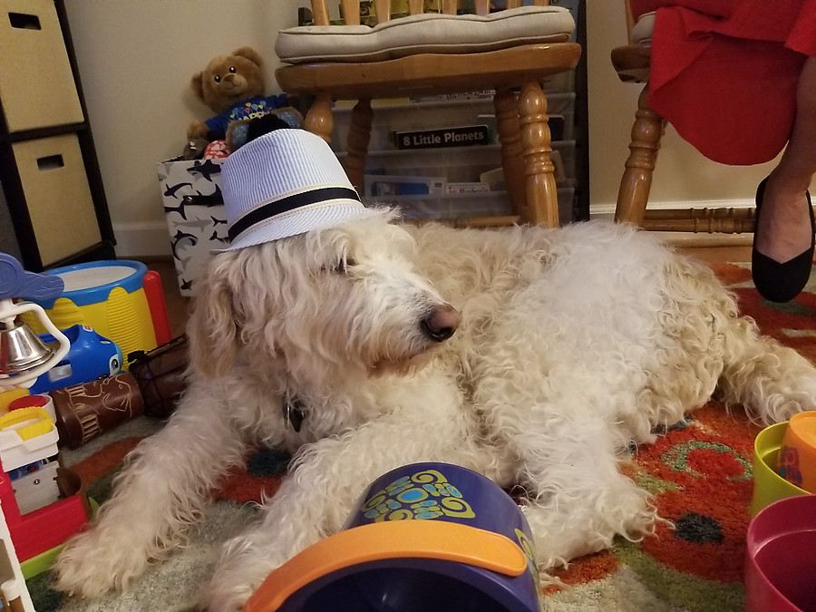 Lemon rocking her derby hat