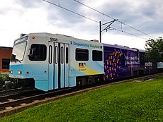 some of the crew took the light rail