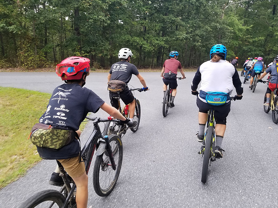 rolling start for the enduro