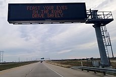 feast your eyes on the road drive safely