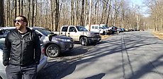 Frederick Watershed casual ride - people were staying apart pretty well but the parking lot was pretty full