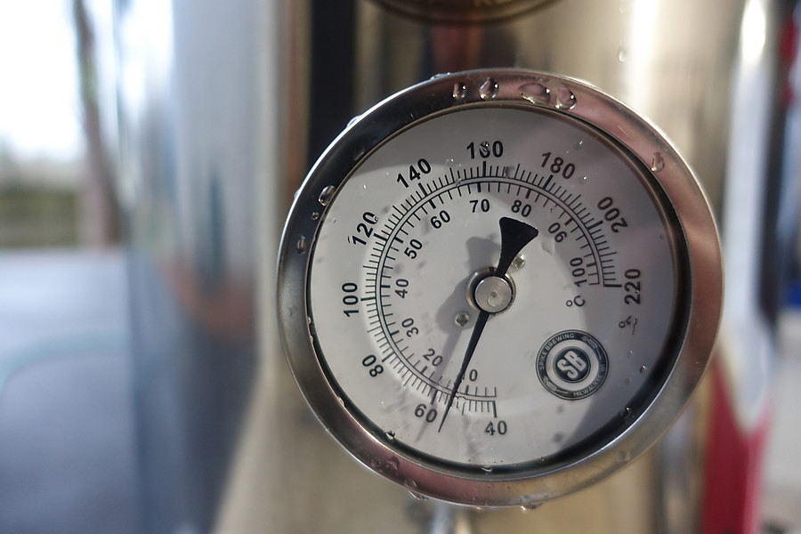 tap water temperature ~55F