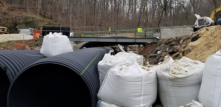 new River Rd bridge construction