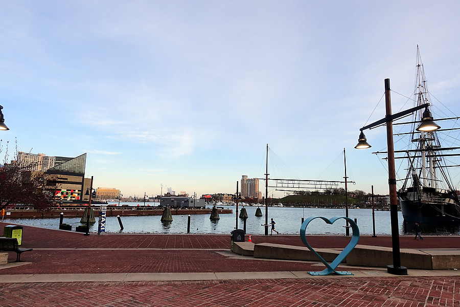almost empty inner harbor