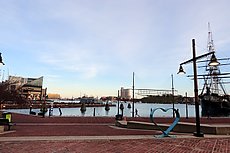 almost empty inner harbor