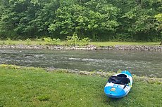 ready to launch from Devil's Backbone County Park (just below the dam)