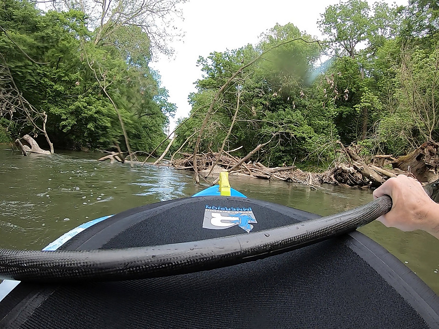 the worst strainer, still easily passed over the submerged log
