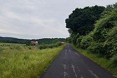 on the road down to Town Creek