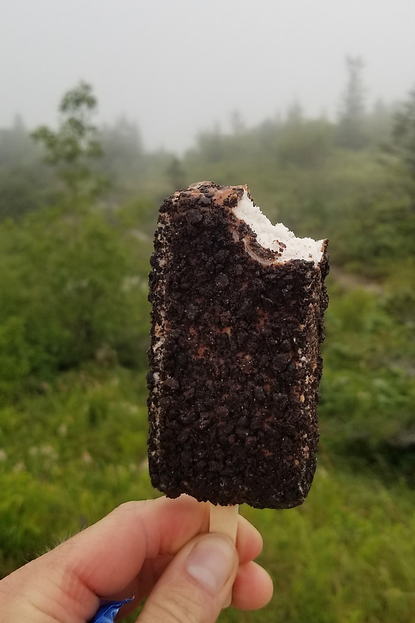 Cadillac Mtn summit ice cream