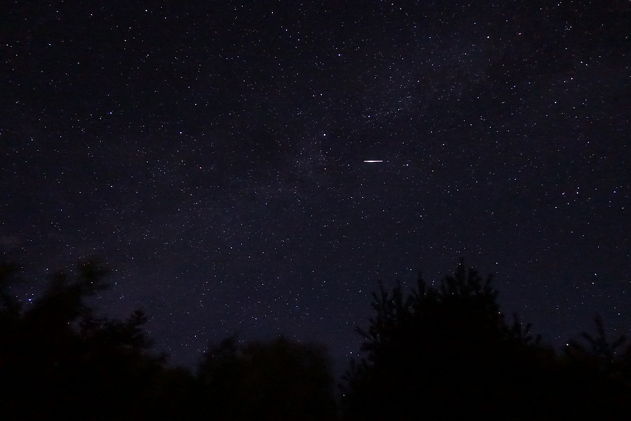 stars and satellites in the Green Mountains National Forest of Vermont