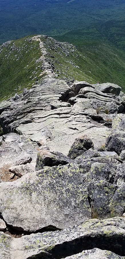 lots of rock hopping on the way down