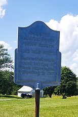 Paradise Holtzschwamm Union Church, one mile north, Built in 1849, stands third building of these congregations. Organized in 1747.