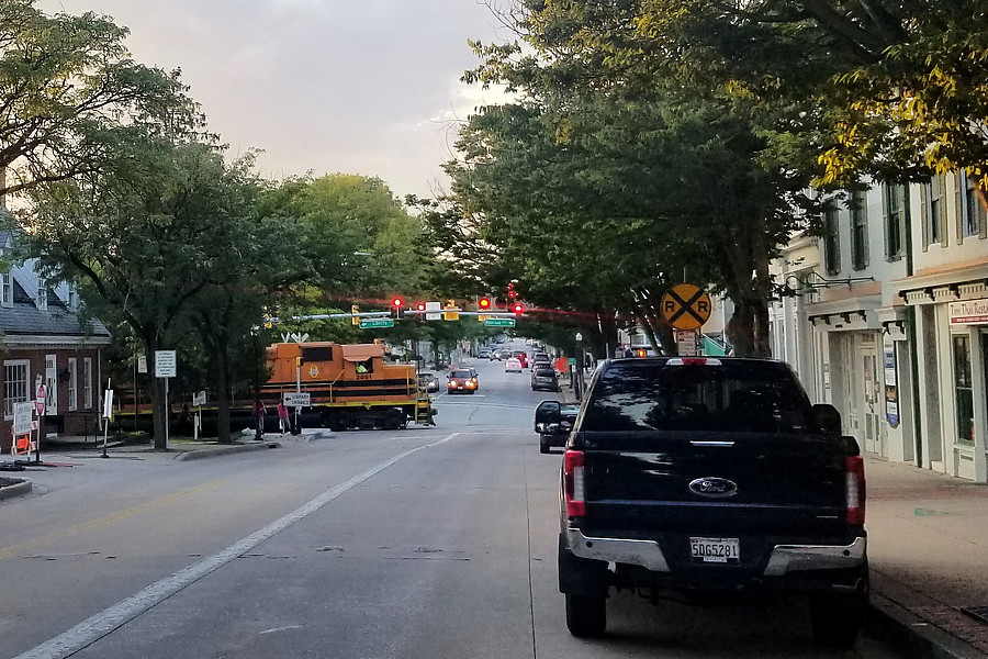 beat the train through downtown Westminster