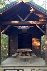 Big Mountain shelter on the Tuscarora Trail