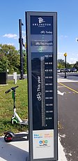 Arlington bike counter (sign works, refresh rate didn't align with my camera)