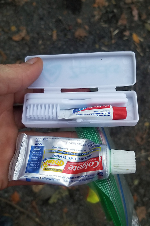 ultralight fail - brought two tubes of toothpaste