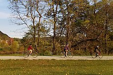 people cruising on the GAP outside of Confluence, PA