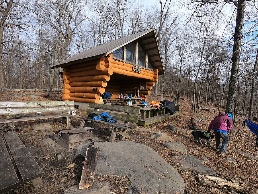 Garvey shelter was quite full but looked niced